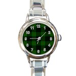 Gunn Tartan Round Italian Charm Watch