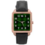 Gunn Tartan Rose Gold Leather Watch