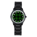 Gunn Tartan Stainless Steel Round Watch