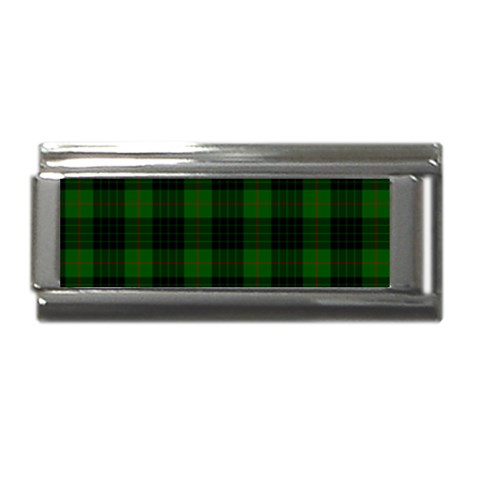 Gunn Tartan Superlink Italian Charm (9mm) from ArtsNow.com Front