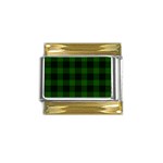 Gunn Tartan Gold Trim Italian Charm (9mm)