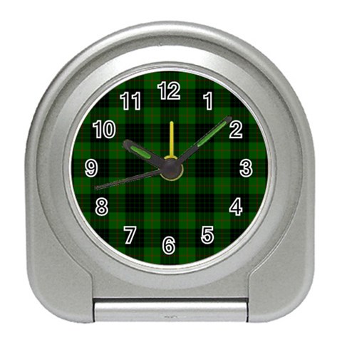 Gunn Tartan Desk Alarm Clock from ArtsNow.com Front
