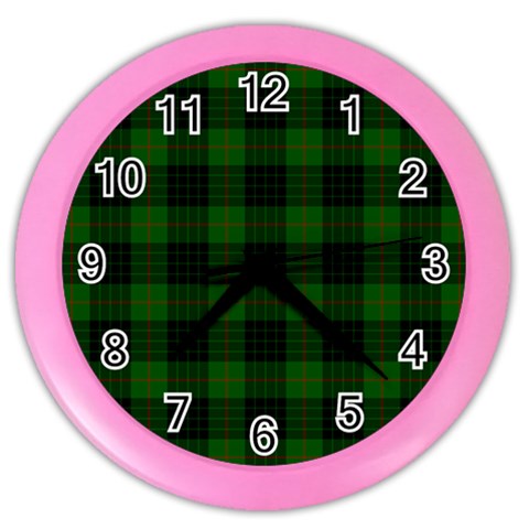 Gunn Tartan Color Wall Clock from ArtsNow.com Front