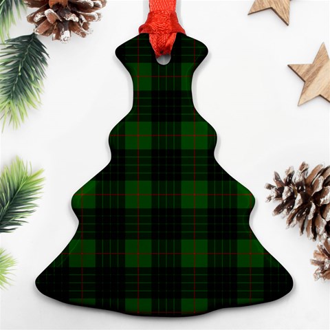 Gunn Tartan Christmas Tree Ornament (Two Sides) from ArtsNow.com Front