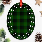 Gunn Tartan Ornament (Bell) Ornament (Oval Filigree)