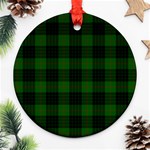 Gunn Tartan Round Ornament (Two Sides)
