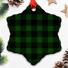 Gunn Tartan Snowflake Ornament (Two Sides) from ArtsNow.com Back