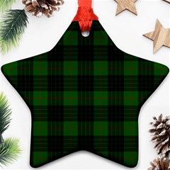 Gunn Tartan Star Ornament (Two Sides) from ArtsNow.com Back