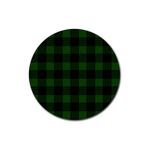 Gunn Tartan Rubber Coaster (Round) from ArtsNow.com Front