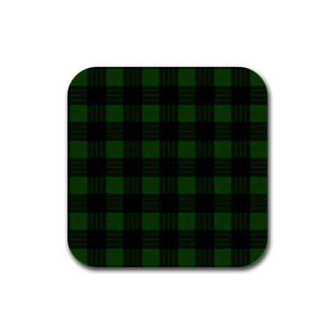 Gunn Tartan Rubber Square Coaster (4 pack) from ArtsNow.com Front