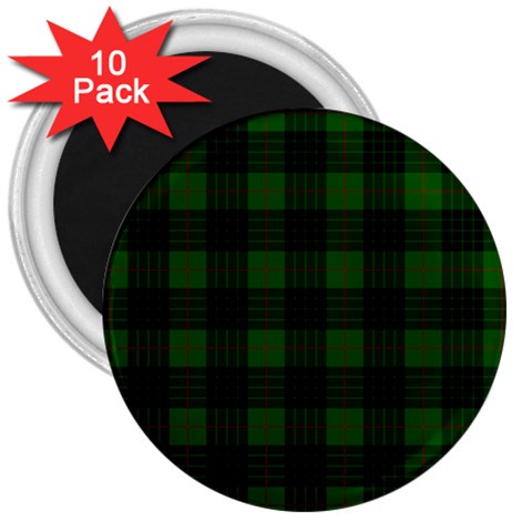 Gunn Tartan 3  Magnet (10 pack) from ArtsNow.com Front