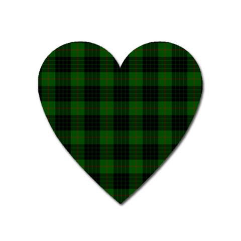 Gunn Tartan Magnet (Heart) from ArtsNow.com Front