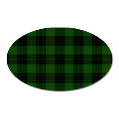 Gunn Tartan Magnet (Oval) from ArtsNow.com Front