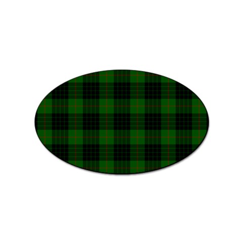 Gunn Tartan Sticker (Oval) from ArtsNow.com Front