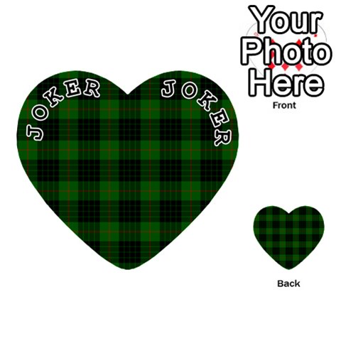 Gunn Tartan Playing Cards 54 (Heart) from ArtsNow.com Front - Joker1