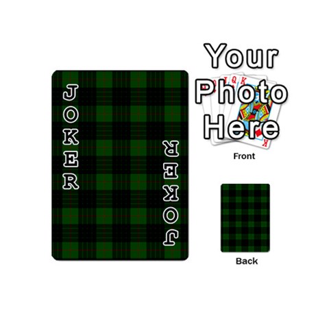 Gunn Tartan Playing Cards 54 (Mini) from ArtsNow.com Front - Joker1
