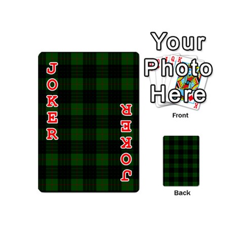 Gunn Tartan Playing Cards 54 (Mini) from ArtsNow.com Front - Joker2