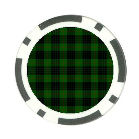 Gunn Tartan Poker Chip Card Guard from ArtsNow.com Front