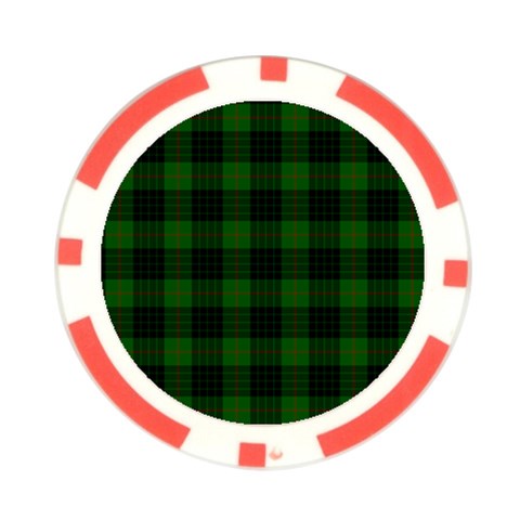 Gunn Tartan Poker Chip Card Guard from ArtsNow.com Front