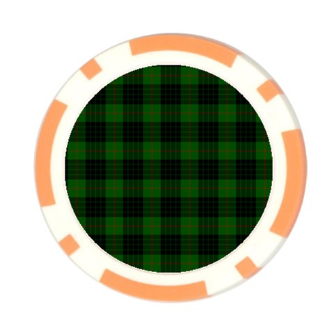 Gunn Tartan Poker Chip Card Guard (10 pack) from ArtsNow.com Front