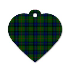 Lauder Tartan Dog Tag Heart (Two Sides) from ArtsNow.com Back