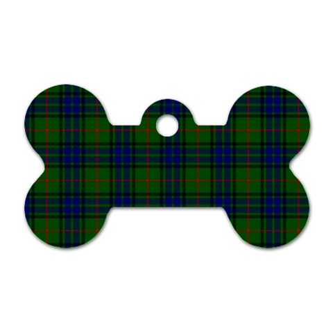 Lauder Tartan Dog Tag Bone (One Side) from ArtsNow.com Front
