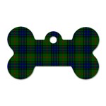 Lauder Tartan Dog Tag Bone (Two Sides)
