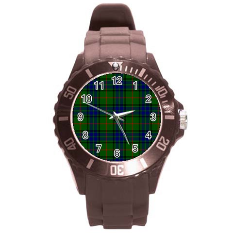 Lauder Tartan Round Plastic Sport Watch (L) from ArtsNow.com Front