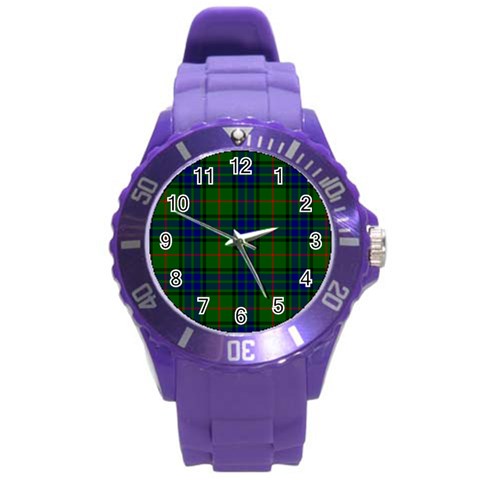 Lauder Tartan Round Plastic Sport Watch (L) from ArtsNow.com Front