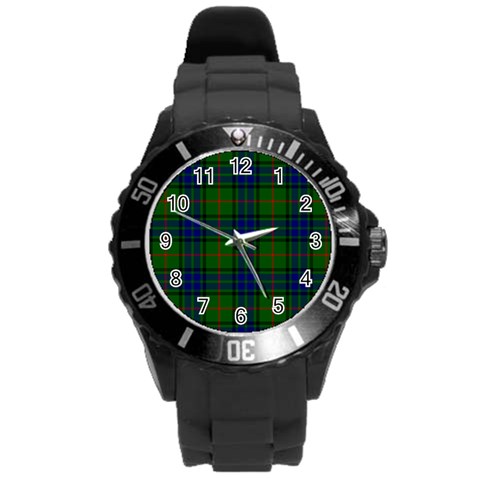 Lauder Tartan Round Plastic Sport Watch (L) from ArtsNow.com Front