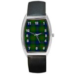Lauder Tartan Barrel Style Metal Watch