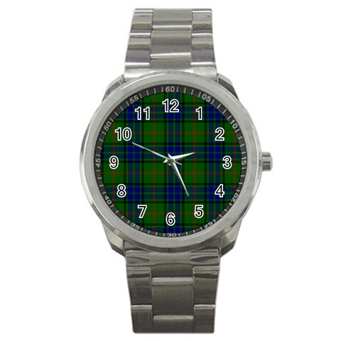 Lauder Tartan Sport Metal Watch from ArtsNow.com Front