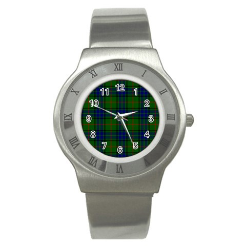 Lauder Tartan Stainless Steel Watch from ArtsNow.com Front