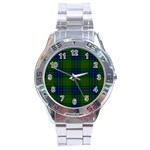 Lauder Tartan Stainless Steel Analogue Watch