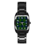 Lauder Tartan Stainless Steel Barrel Watch