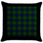 Lauder Tartan Throw Pillow Case (Black)
