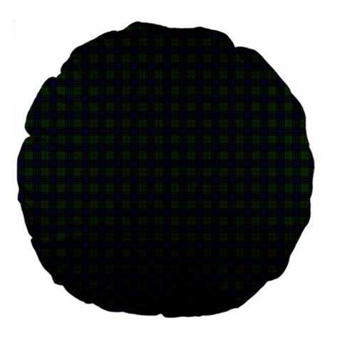 Lauder Tartan Large 18  Premium Flano Round Cushion from ArtsNow.com Back