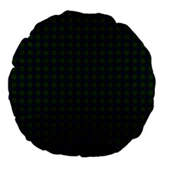 Lauder Tartan Large 18  Premium Flano Round Cushion from ArtsNow.com Back