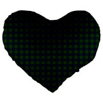 Lauder Tartan Large 19  Premium Heart Shape Cushion