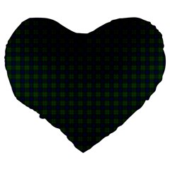 Lauder Tartan Large 19  Premium Heart Shape Cushion from ArtsNow.com Back