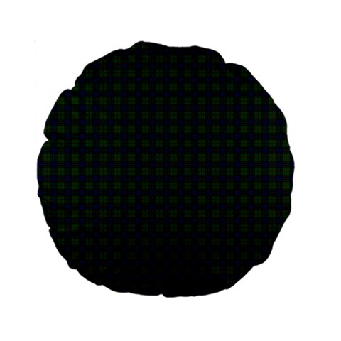 Lauder Tartan Standard 15  Premium Flano Round Cushion from ArtsNow.com Front