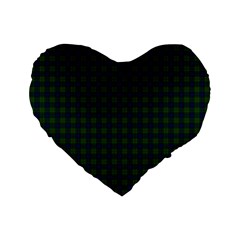 Lauder Tartan Standard 16  Premium Heart Shape Cushion from ArtsNow.com Front