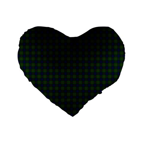 Lauder Tartan Standard 16  Premium Flano Heart Shape Cushion from ArtsNow.com Front