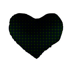 Lauder Tartan Standard 16  Premium Flano Heart Shape Cushion from ArtsNow.com Front