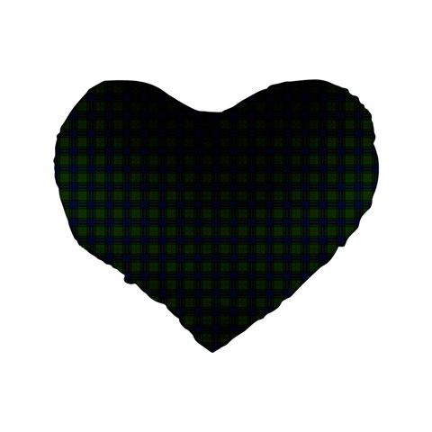 Lauder Tartan Standard 16  Premium Flano Heart Shape Cushion from ArtsNow.com Back