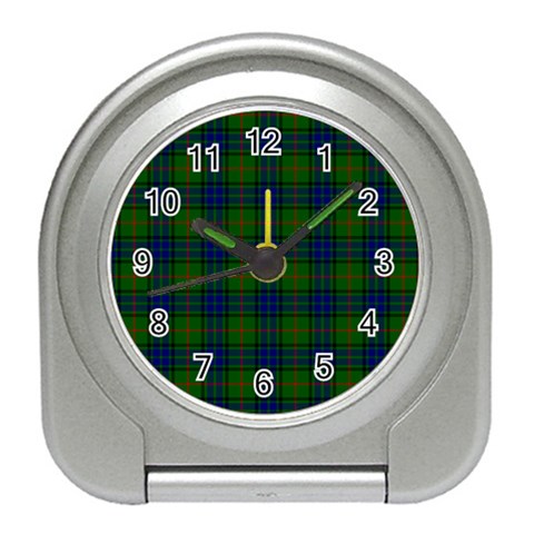 Lauder Tartan Desk Alarm Clock from ArtsNow.com Front