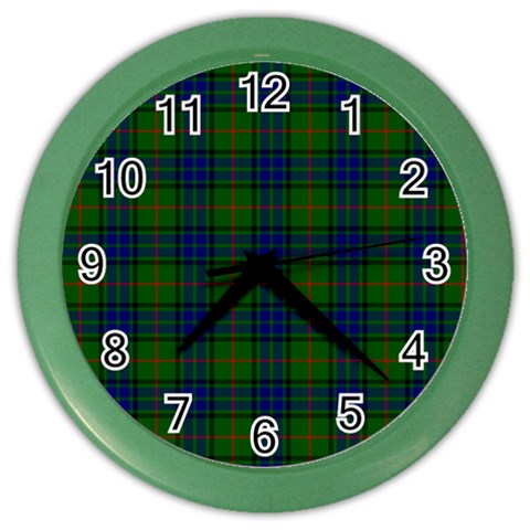 Lauder Tartan Color Wall Clock from ArtsNow.com Front