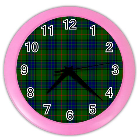 Lauder Tartan Color Wall Clock from ArtsNow.com Front