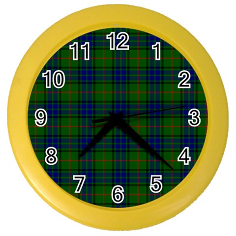Lauder Tartan Color Wall Clock from ArtsNow.com Front