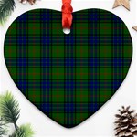 Lauder Tartan Heart Ornament (Two Sides)
